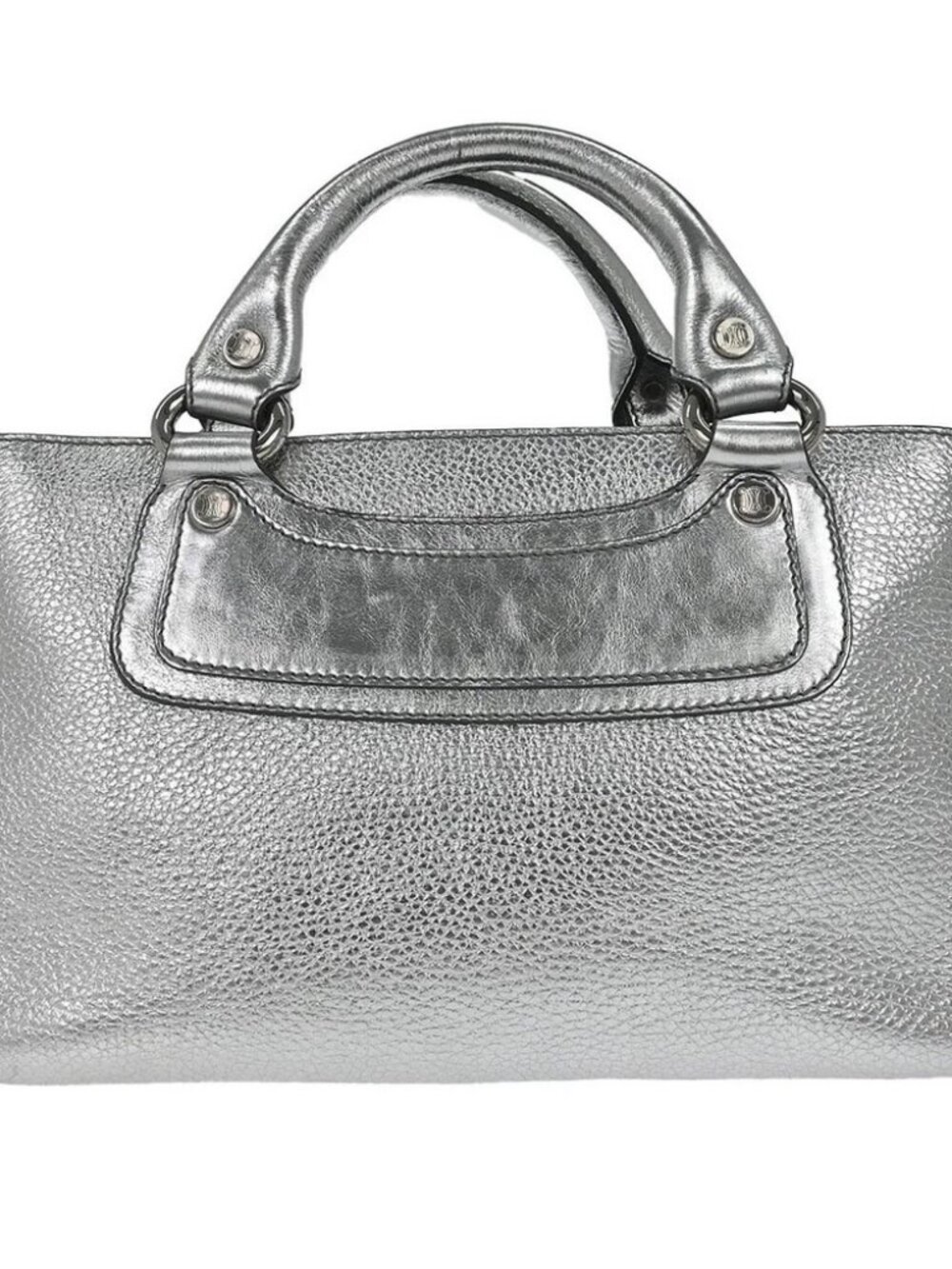 Celine Metallic Silver Leather Boogie Bag Handbag WC-BB-0038 146231